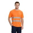 thumbnail image 4 of Domuza Men High Visibility Reflective Work T‑Shirt, Class 3 Hi‑Vis Safety Shirt, Quick‑Dry Mesh Short Sleeve Top, Protective Workwear for Construction, 4 of 8