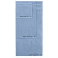 thumbnail image 4 of Rosyn Home Hotel Quality 100% Turkish Cotton 6 Piece Bath Towel Set Blue, 4 of 5