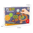 thumbnail image 2 of WIFKLSIIPG Multifunctional Practice Drawing Ruler Stationery Puzzle Wanhua Ruler 100ML, 2 of 3
