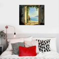 thumbnail image 5 of ERAPDAUR  View to the Amalfi Coast Canvas Wall Art Print, Classic, Traditional, Home Decor, Ocean Artwork 16x12in, 5 of 6