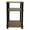 Oak Woodgrain, variant on Redmon 3-Tier Shelf Side Table, Lightweight Freestanding Storage Unit, Oak Woodgrain