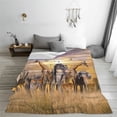 thumbnail image 5 of Honeii Wildlife Protection Print Fleece Blanket - Throw Blanket for Bed, Sofa, Couch, Camping, and Travel , Microplush Ultra Soft Warm Blanket-50"x40", 5 of 7