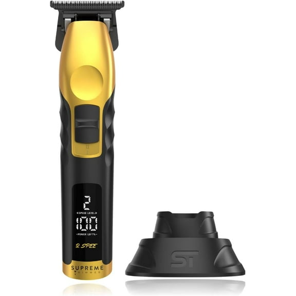 Supreme Trimmer 2Spee ST622 – Cordless Beard & Hair Trimmer for Men | 2-Speed Motor, 180 Min Runtime, Zero-Gap Adjustable Blade, Digital Display, Removable Blade Design