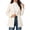 White, variant on Afelkas Women Winter Peacoat Single Breasted Notched Lapel Tailored Fit and Flare Wool Blend Coat with Pockets