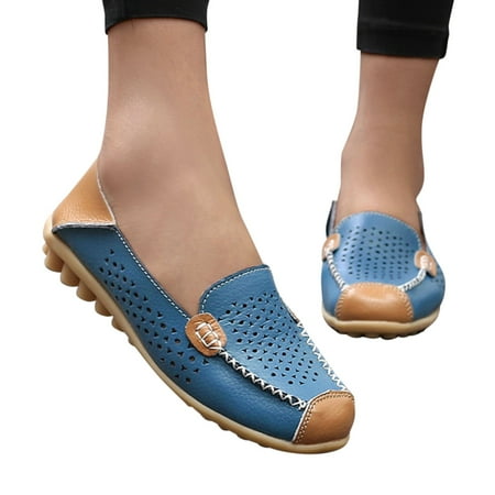 

NECHOLOGY Womens Shoes Size 13 Casual Fashion Womens Breathable Lace Up Shoes Casual Shoes for Women Slip on Loafer Sky Blue 9
