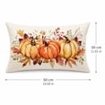 thumbnail image 6 of Fall Pumpkin Linen Pillow Cover, Thanksgiving Seasonal Decor Pillowcase, Farmhouse Style Great Housewarming Gift for Fall Home Decor, 6 of 8
