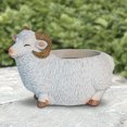 thumbnail image 4 of Bonitos adornos de maceta de animales, macetas de resina para suculentas, decoración de jardín para el hogar (D) Likrtyny Libre de BPA, 4 of 8