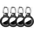 thumbnail image 6 of Car Key Chain Holder for Apple AirTag 2nd & 1st Gen, Hard Shell Automotive Key Fob Waterproof Cover with Metal Keyring-B89-Black2+Black2, 6 of 10