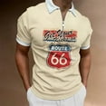 thumbnail image 5 of Vintage Men's Polo Shirt Route 66 Motorcycle 3d Print Men‘S T Shirt Fashion Street Sportweat Oversized Clothing Golf Shirts, 5 of 5