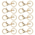 thumbnail image 1 of Qiilu 10Pcs Key Chain Plating Non-Fading Simple Keychain Bag Buckle Lobster Clasp Hook, 1 of 8