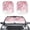 Butterfly Cherry Blossom, variant on Jiueut Butterfly Cherry Blossom Print Foldable Car Windshield Sun Shade 2-Piece Sun Heat Blocker UV Rays Protector Universal Fit Vehicle Interior Accessories Summer