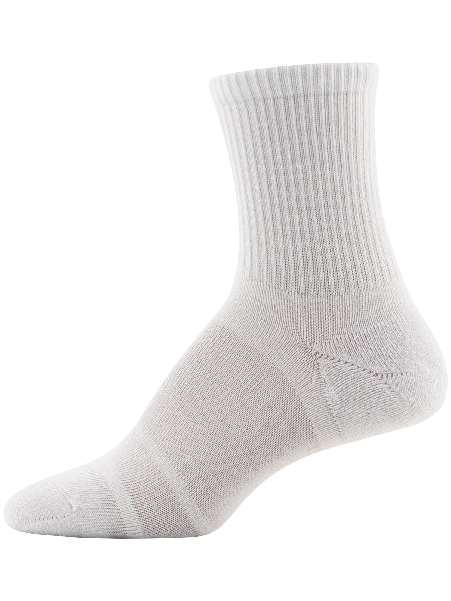 Peds Women's All Day Active Mid Crew Socks, 6 Pairs