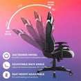thumbnail image 5 of Posh Living Joi Faux Leather Game Chair Grey, 5 of 9