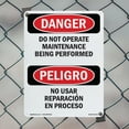 thumbnail image 4 of Do Not Operate Maintenance Bilingual OSHA Danger Aluminum Sign 24 Inch x 18 Inch - 5 Pack, 4 of 8