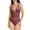 Hot Pink, variant on Inleife One Piece Bathing Suit for Women Women's Sexy Fashion Swimsuit Hollow Sexy Slimming Solid Color Swimsuit Set