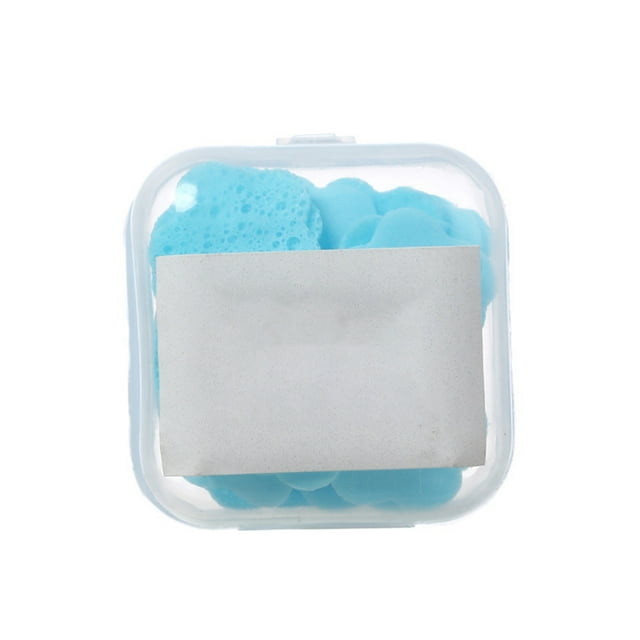 Monstrate Jabón de papel a mano desechable Limpieza Hoja de camping al aire libre Pétalo Slice Suministros para la piel Espuma portátil Suministros de limpieza para el hogar Azul