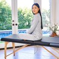 thumbnail image 4 of FDW Table de Massage Lit de Massage 84 Pouces de Long Portable 2 Pliages avec Hauteur Réglable pour le Visage, Noir, 4 of 5