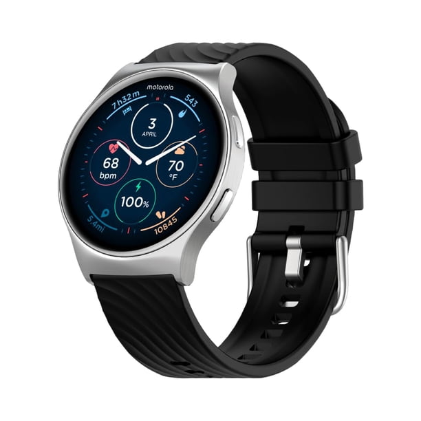 Reloj inteligente Motorola Moto Watch 120 Bluetooth AMOLED plateado