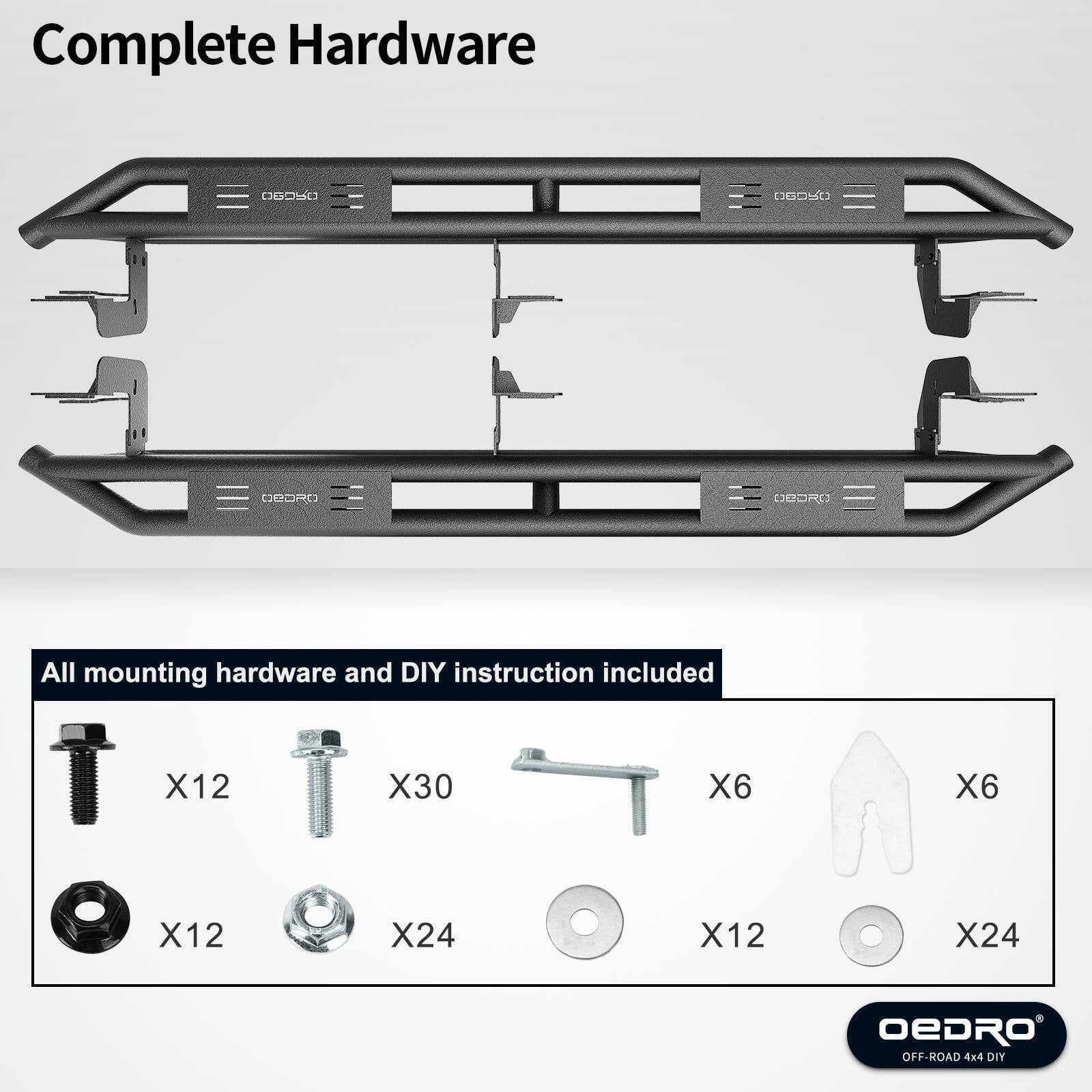 RVNI Running Boards for 2009-2018 Ram 1500 2019-2022 Ram 1500 Classic Quad Cab 2010-2022 2024 2500/3500 6 in Side Steps