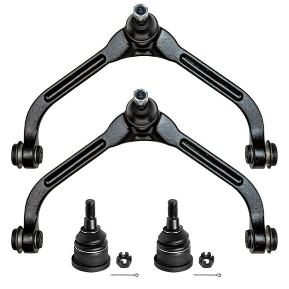 Detroit Axle - Front 4pc Suspension Kit for 2005 2006 2007 Jeep Liberty, 2 Upper Control Arms 2 Lower Ball Joints Assembly Set Replacement