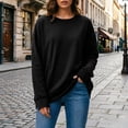 thumbnail image 2 of BUIGTTKLOP Crewneck Sweatshirts for Women Fall Fashion Pullovers Fleece Long Sleeve Sweatshirts Tops, 2 of 8