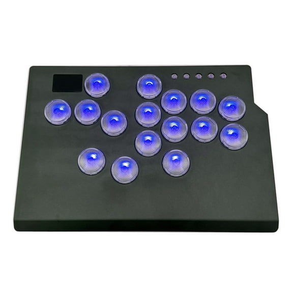 lanema Fight Stick with Light Function for Arcade Stick for PC Leverless Game Controller Arcade Stick