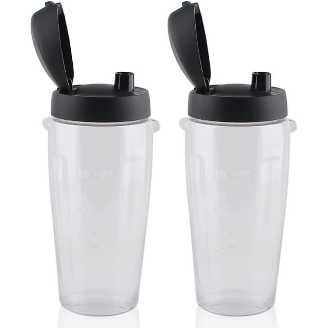 Pièces de Rechange, Lot de 2, Gobelets de 20 Oz pour Smoothies, Compatibles avec le Mélangeur de la Série Oster Classic