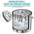 thumbnail image 4 of Cubitera FiveHome de acero inoxidable de doble pared, 3,2 L, con tapa, 4 of 7