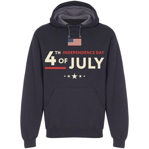 American Idependence Hoodie Men -Image by Shutterstock, Male Medium