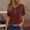 A48 Brown Womens Summer Tops Clearance Under $5, variant on Women's Loose Fit T Shirts Under $5 Summer Tops Solid Color Short Sleeve Tunic Tops V Neck Button Spring Blouses Mothers Day Gifts