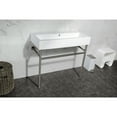 thumbnail image 2 of Kingston Brass VPB3917W8ST New Haven 39-3/8" Rectangular Ceramic, Stainless Steel Console, 2 of 7