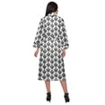 thumbnail image 3 of Moomaya Printed Long Robe With Pockets Cotton Bride Getting Ready Dress, 3 of 6