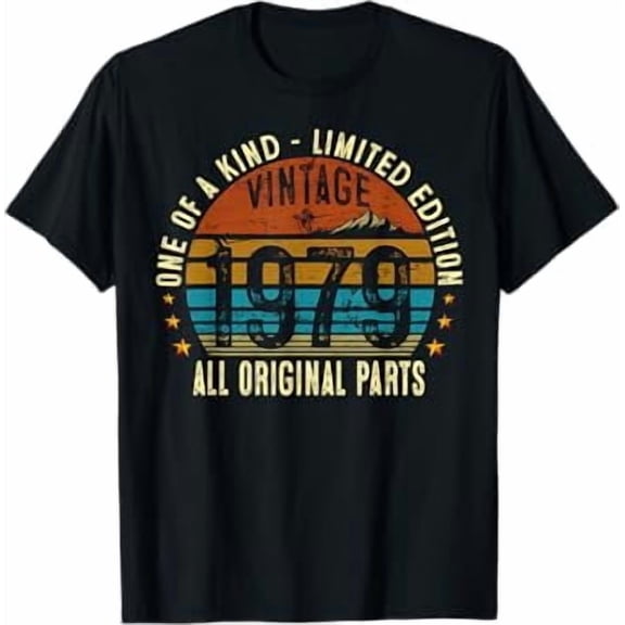 Vintage 1979 46 Years Old Men Women 46th Birthday Gifts T-Shirt
