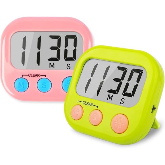 Classroom Timers for Teachers Kids Large Magnetic Digital Timer 2 Pack