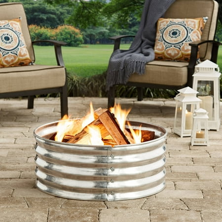 Better Homes And Gardens 36 Galvanized Fire Ring Walmart Com
