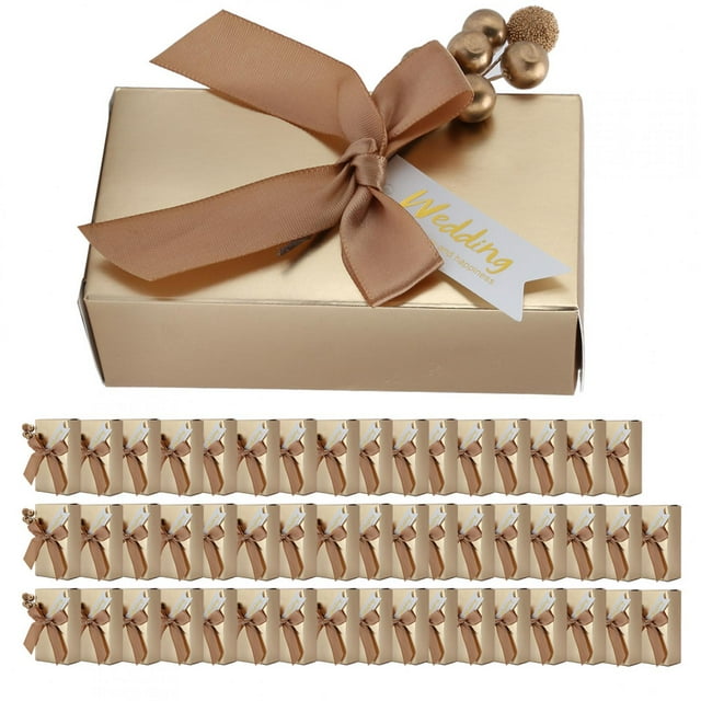 LYUMO 50pcs Wedding Favors, Wedding Candies Box, For Gift Boxes Wedding Party Birthday Parties Family
