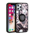 thumbnail image 4 of Bemz Ring Series Case for iPhone 14 Plus (TPU Silicone Cover with Magnetic Stand) - Black White Marble, 4 of 6