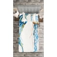 thumbnail image 3 of Ambesonne Nautical Quilted Bedspread Set 2 Pcs, Jellyfish Exotic Sea, Twin Size, Blue, 3 of 3