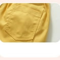 thumbnail image 6 of KAUOD Toddler Baby Boy Shorts Solid Elastic Waist Pull On Cotton Shorts Littler Kids Summer Short Pants with Pockets, 6 of 8