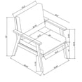 thumbnail image 2 of Riverbay Furniture Transitional Acacia Wood Outdoor Chat Set in Natural, 2 of 35