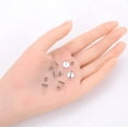 thumbnail image 5 of 200pcs 316 Grade Surgical Stainless Steel Hypoallergenic Stud Earring Posts 8mm Flat Board Glue On Post Setting with Earnut Backings SEF221-8, 5 of 5