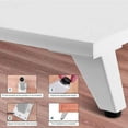 thumbnail image 4 of Juego de patas de muebles ajustables blancas Patas triangulares de aleación de aluminio de 8 cm con tornillos sofá mesa cama, 4 of 5