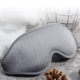 thumbnail image 2 of Graflsoa Memory Foam 3D Sleep Mask with Adjustable Strap, Lightproof Design, Breathable Fabric, and Contoured Nose Bridge for Ultimate Comfort - Gray, 2 of 6