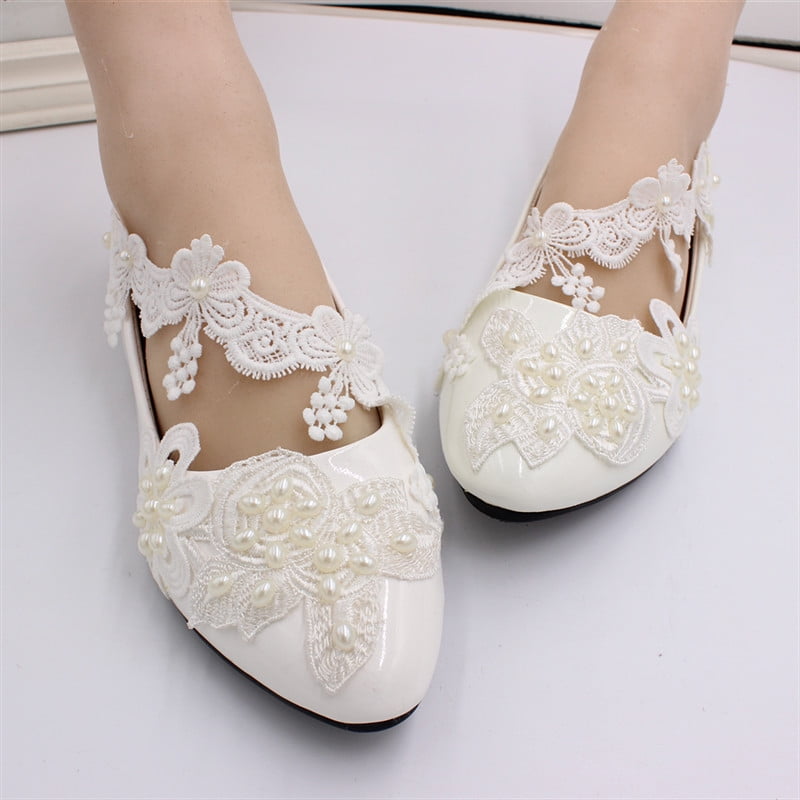 lace wedding flats