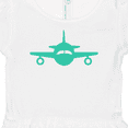 thumbnail image 3 of Inktastic Cute Teal Airplane Girls Baby Dress, 3 of 4