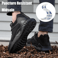 thumbnail image 2 of AUXDIQ Safety Trainers Mens Womens Steel Toe Cap Shoes Lightweight Safety Shoes Breathable Work Sneakers, 2 of 4