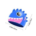 thumbnail image 3 of Yunuuuoa Swim Cap Waterproof Silicone Fish Pattern Flexible Comfortable Ear Protection Pool Beach Water Activities Fun Design Easy Clean, 3 of 6