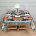 thumbnail image 3 of Colorful Geometric Triangle Diamond Pattern Square Tablecloth,Waterproof Square Table Cover,Wipeable Spillproof Washable Table Cover for Home Kitchen Party Decor 60"x60"(152x152cm), 3 of 6