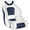 White&Blue, variant on Pontoon Boat Seat with Thickened Sponge Padding,Captain Bucket Seat for Fishing Boat Sightseeing Boat,Speedboat,Canoe,1-Piece Blue/White/Red