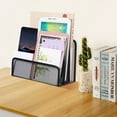 thumbnail image 2 of Aloha File Holder Upright File Organizer Desk Organizer File Sorter Desktop Letter Magazine Brochure Storage Rack, 2 of 7
